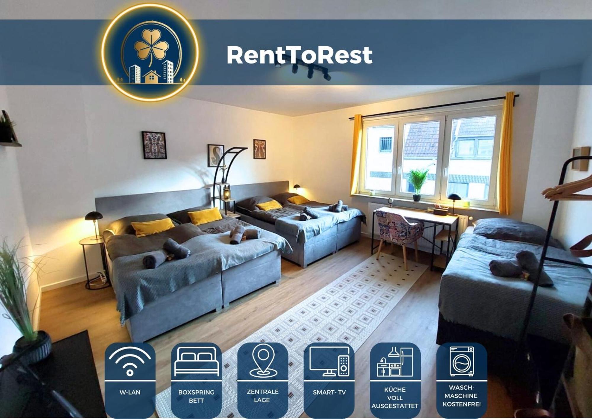 شقة Rtr Essen - Fuer Bis Zu 8 Personen - Voll Ausgestattet - Zentral Limbecker Platz - Messe - Uniklinikum - Smart Tv - Modern المظهر الخارجي الصورة